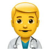 Apple(iPhone) Man Health Worker Emoji