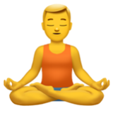 Apple(iPhone) Man In Lotus Position Emoji