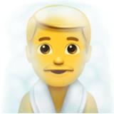 Apple(iPhone) Man In Steamy Room Emoji