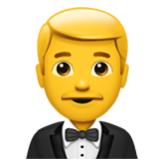 Apple(iPhone) Man In Tuxedo Emoji