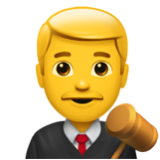 Apple(iPhone) Man Judge Emoji