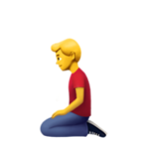 Apple(iPhone) Man Kneeling Emoji