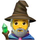 Apple(iPhone) Man Mage Emoji