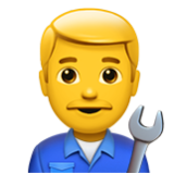 Apple(iPhone) Man Mechanic Emoji