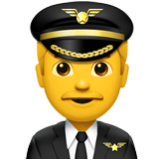 Apple(iPhone) Man Pilot Emoji