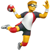 Apple(iPhone) Man Playing Handball Emoji