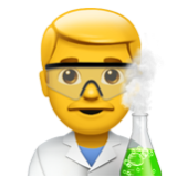 Apple(iPhone) Man Scientist Emoji