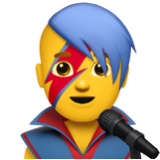 Apple(iPhone) Man Singer Emoji