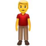 Apple(iPhone) Man Standing Emoji