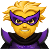 Apple(iPhone) Man Supervillain Emoji