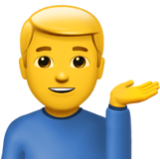 Apple(iPhone) Man Tipping Hand Emoji