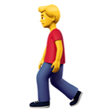 Apple(iPhone) Man Walking Emoji