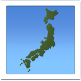 Apple(iPhone) Map Of Japan Emoji