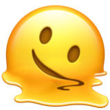 Apple(iPhone) Melting Face Emoji