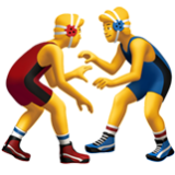 Apple(iPhone) Men Wrestling Emoji