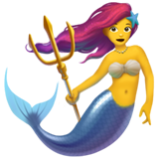 Apple(iPhone) Mermaid Emoji