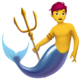 Apple(iPhone) Merman Emoji