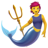 Apple(iPhone) Merperson Emoji