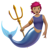 Apple(iPhone) Merperson: Medium Skin Tone Emoji