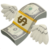 Apple(iPhone) Money With Wings Emoji