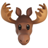 Apple(iPhone) Moose Emoji