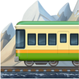 Apple(iPhone) Mountain Railway Emoji