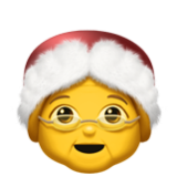 Apple(iPhone) Mrs. Claus Emoji