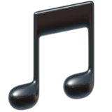 Apple(iPhone) Musical Note Emoji