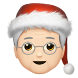 Apple(iPhone) Mx Claus: Light Skin Tone Emoji