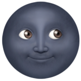 Apple(iPhone) New Moon Face Emoji