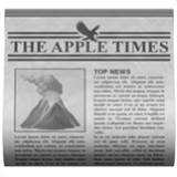 Apple(iPhone) Newspaper Emoji