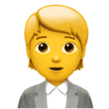 Apple(iPhone) Office Worker Emoji