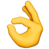 Apple(iPhone) Ok Hand Emoji