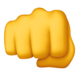 Apple(iPhone) Oncoming Fist Emoji