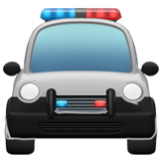 Apple(iPhone) Oncoming Police Car Emoji