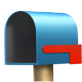 Apple(iPhone) Open Mailbox With Lowered Flag Emoji