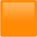 Apple(iPhone) Orange Square Emoji