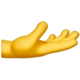 Apple(iPhone) Palm Up Hand Emoji