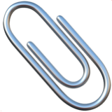 Apple(iPhone) Paperclip Emoji