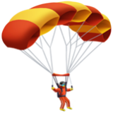 Apple(iPhone) Parachute Emoji