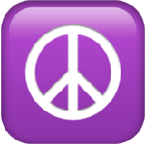 Apple(iPhone) Peace Symbol Emoji