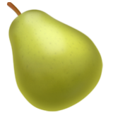 Apple(iPhone) Pear Emoji