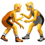 Apple(iPhone) People Wrestling Emoji