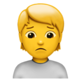 Apple(iPhone) Person Frowning Emoji