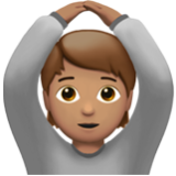 Apple(iPhone) Person Gesturing Ok: Medium Skin Tone Emoji