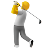 Apple(iPhone) Person Golfing Emoji