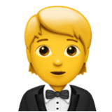 Apple(iPhone) Person In Tuxedo Emoji