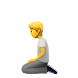 Apple(iPhone) Person Kneeling Emoji