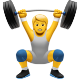 Apple(iPhone) Person Lifting Weights Emoji