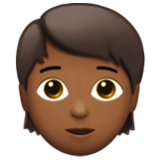 Apple(iPhone) Person: Medium-Dark Skin Tone Emoji